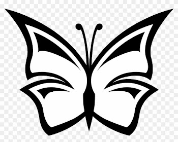 Butterfly Black And White Butterfly Clipart Black And - Flower Clipart Png Black And White