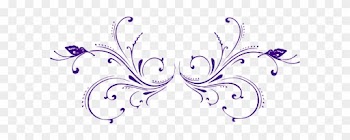 Butterfly Border Clipart - Purple Butterfly Border Clipart