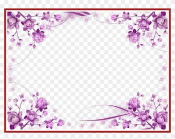 Butterfly Border Purple Butterfly Border Clipart Marvelous - Purple Flower Border Png
