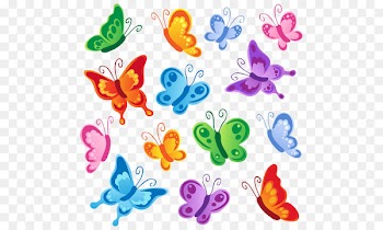Butterfly Cartoon Clip art - Butterflies Vector PNG Clipart 
