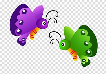 Butterfly Cartoon , Color cartoon butterfly transparent background PNG clipart