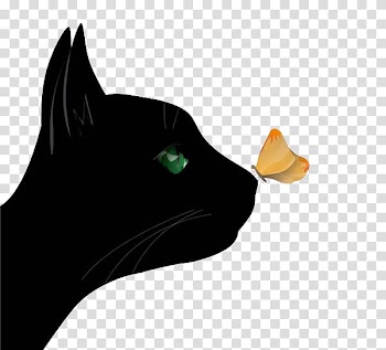 Butterfly Cat Euclidean Nose Illustration, Butterfly and cat nose transparent background PNG clipart