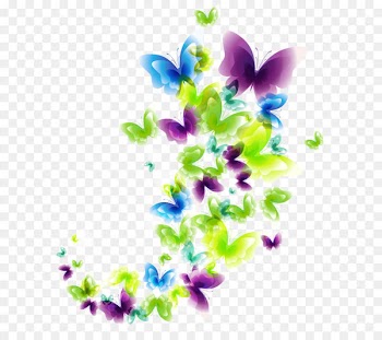 Butterfly Clip art - Deco Butterflies PNG Clipart Picture 