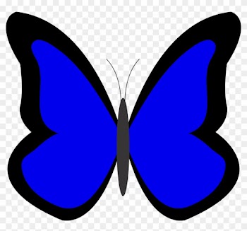 Butterfly Clipart Xigxrr5ia Blue Blue Color Clipart - Blue Butterfly Clip Art