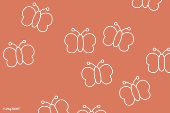 Butterfly doodle pattern | Free stock vector - 892989