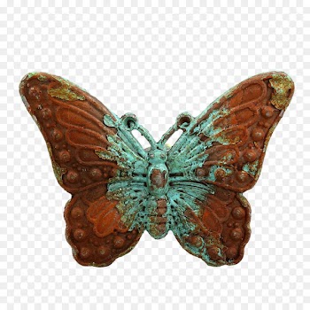 Butterfly Drawer Antique Brass Door handle - butterfly 