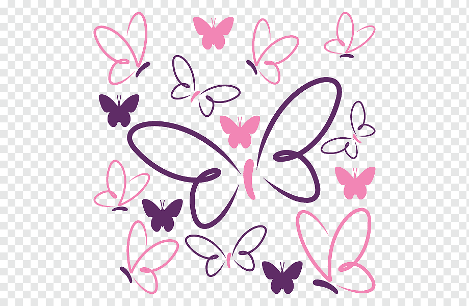 Butterfly Drawing Color, Ideal Wings Craft, love, purple, leaf png