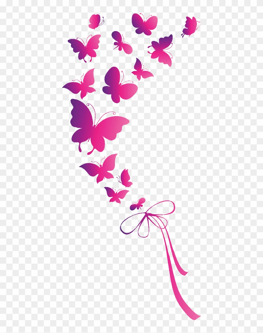 Butterfly Euclidean Vector Clip Art - Pink Butterfly Png