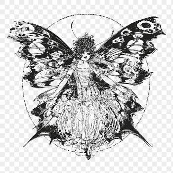 Butterfly fairy png clipart, magical | Free PNG Illustration - rawpixel