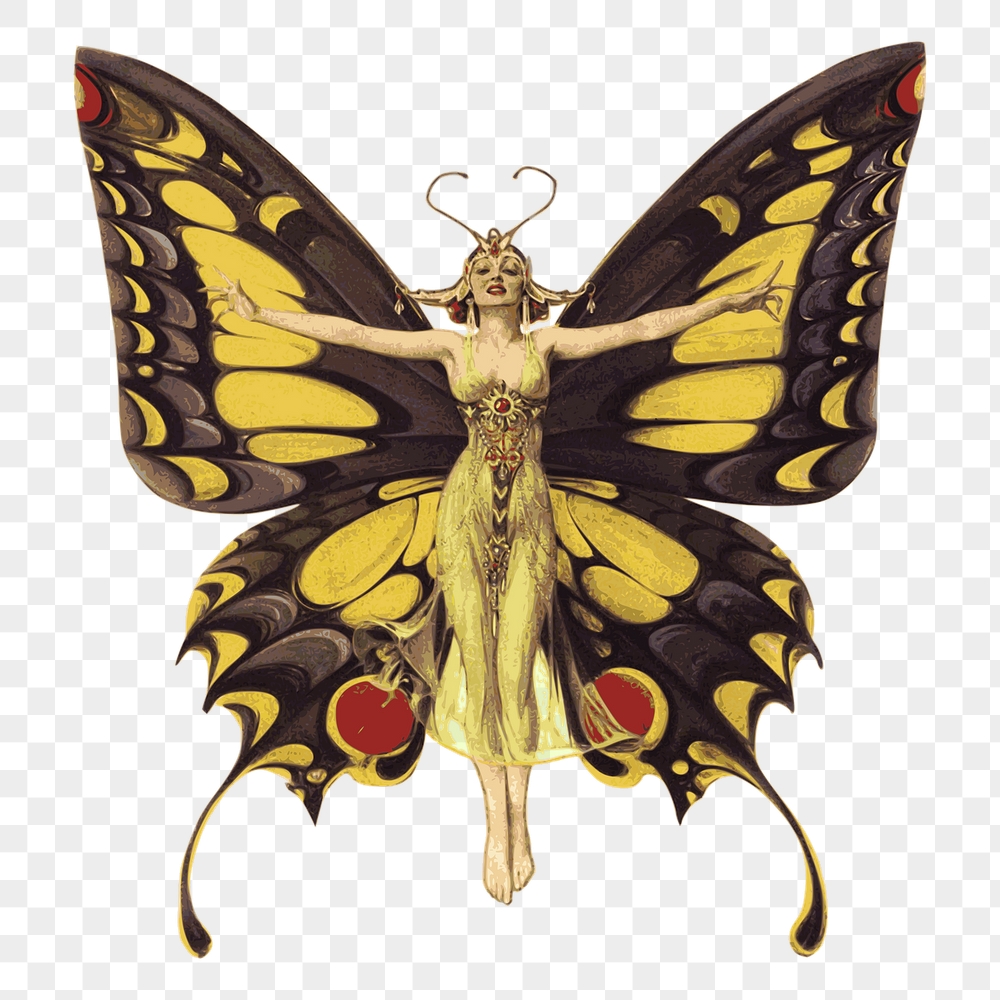 Butterfly fairy png sticker, mythical | Free PNG - rawpixel