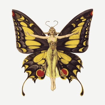 Butterfly fairy sticker, mythical creature | Free PSD - rawpixel