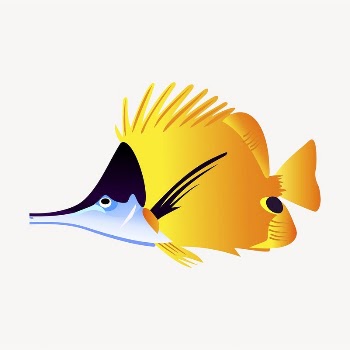 Butterfly fish clipart, animal illustration | Free Vector - rawpixel
