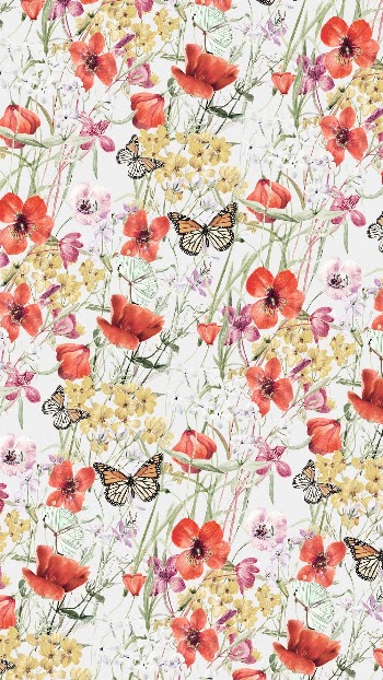 Butterfly & flower pattern phone | Free Photo - rawpixel