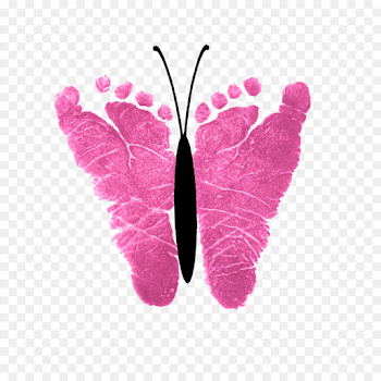 Butterfly Footprint Infant Clip art - footprints png download ...