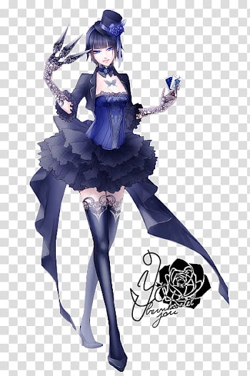 Butterfly Girl Render, anime transparent background PNG clipart