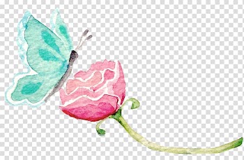 Butterfly Green Blue, watercolor butterfly transparent background PNG clipart