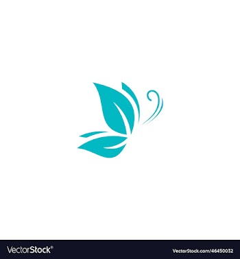 butterfly hand drawn logo spa beauty logo design