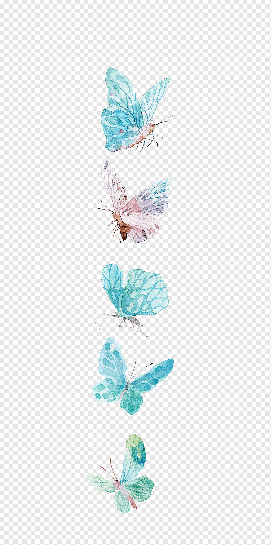 Butterfly Icon, Watercolor butterfly, blue and purple butterflies illustration, watercolor Painting, blue, watercolor Leaves png