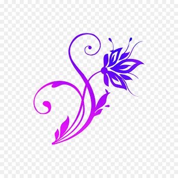 Butterfly Illustration Clip art Design Purple -  