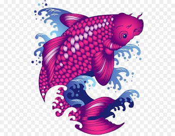 Butterfly Koi Goldfish Photography - watercolor animals 