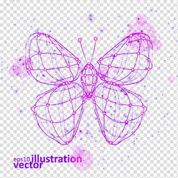 Butterfly Light, Butterfly light effect transparent background PNG clipart