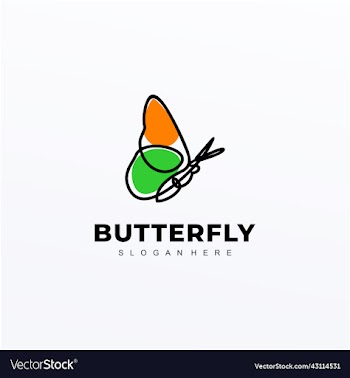 butterfly logo design