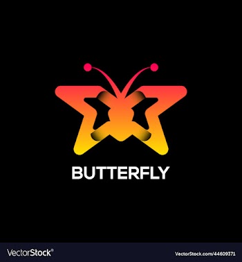 butterfly logo design