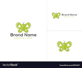butterfly logo design - bird logo design