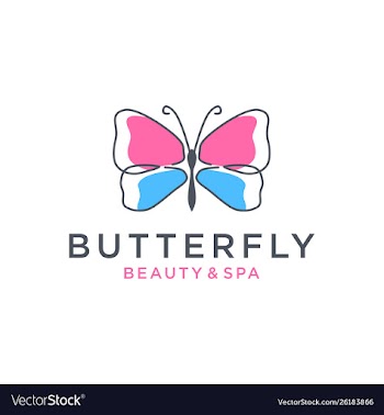 Butterfly logo design vector image