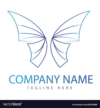 Butterfly logo vector image