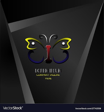 Butterfly logo vector image