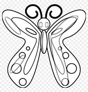 Butterfly Net Drawing Clipart Panda - Flower Clip Art Black And White