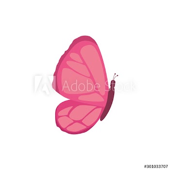 butterfly of the fight cancer against breast design