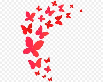 Butterfly Papillon dog Red Clip art - butterfly 