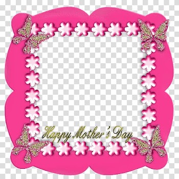 Butterfly Pink Frames Drawing, mothers day watercolor transparent background PNG clipart
