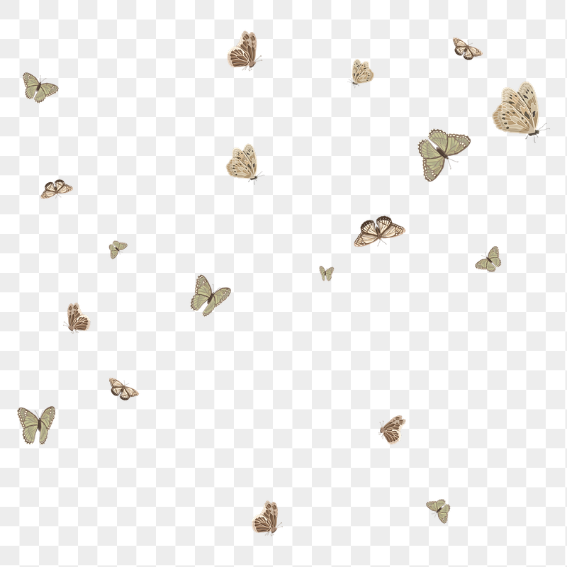 Butterfly png pattern, transparent background | Free PNG - rawpixel