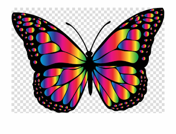 Butterfly Png Rainbow - Colored Heart Emoji Png - butterfly png ...