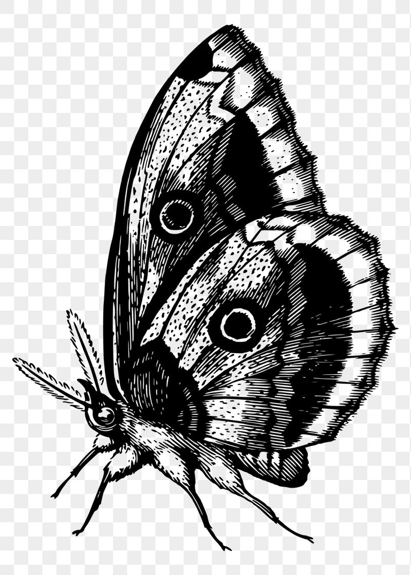 Butterfly png sticker, vintage insect | Free PNG - rawpixel