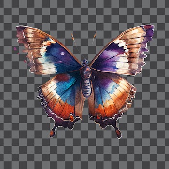 Butterfly PNG transparent, no background