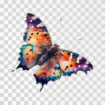 Butterfly PNG transparent, no background