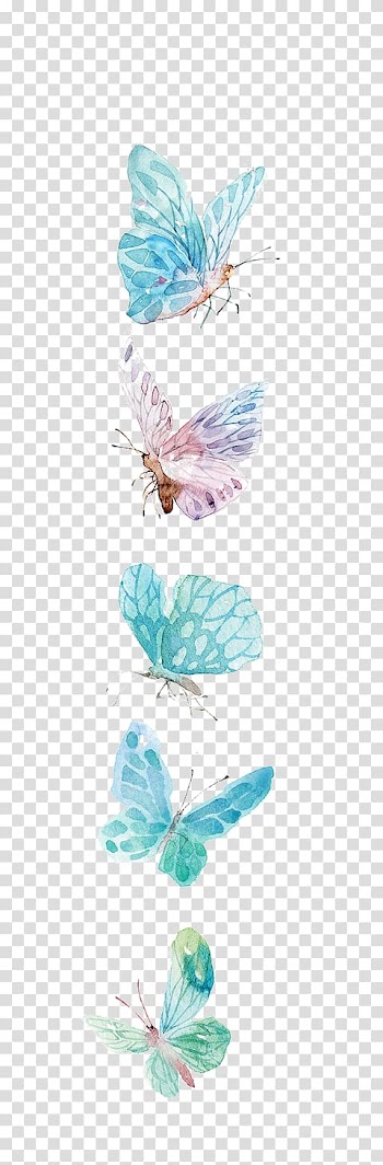 Butterfly Portable Network Graphics Watercolor painting Computer Icons, butterfly transparent background PNG clipart