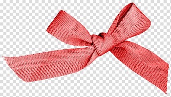 Butterfly Ribbon Red, Creative holiday red bow transparent background PNG clipart
