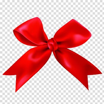 Butterfly Ribbon Shoelace knot Red, Red bow transparent background PNG clipart