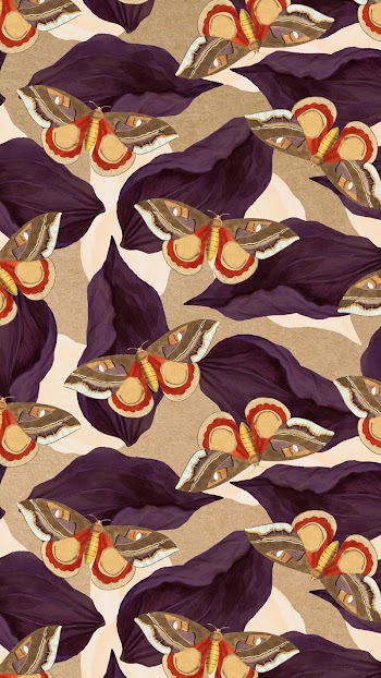 Butterfly seamless pattern iPhone wallpaper, | Free Photo - rawpixel