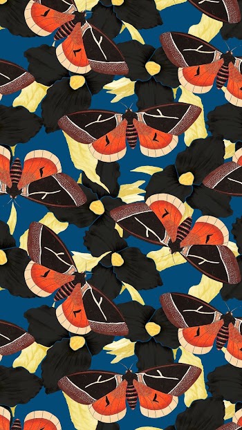 Butterfly seamless pattern phone wallpaper, | Free Photo - rawpixel