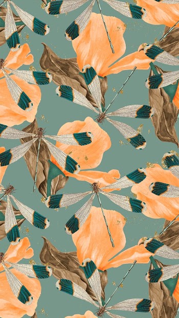 Butterfly seamless pattern phone wallpaper, | Free Photo - rawpixel