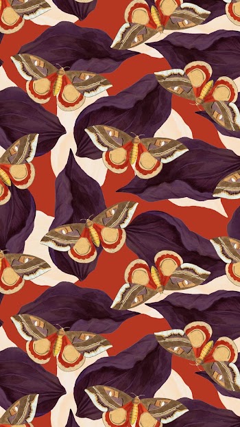 Butterfly seamless pattern phone wallpaper, | Free Photo - rawpixel