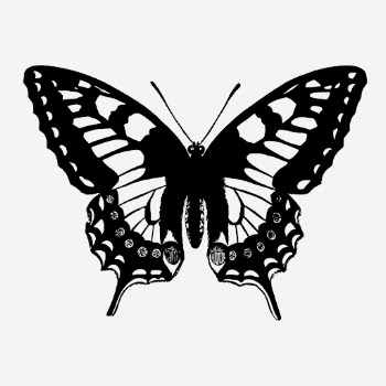 Butterfly silhouette drawing, vintage insect | Free Photo - rawpixel