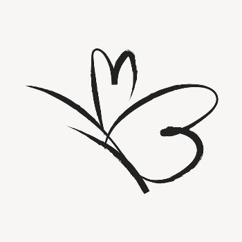 Butterfly sticker, cute doodle in black | Free PSD Illustration - rawpixel