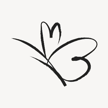 Butterfly sticker, cute doodle in black | Free Vector Illustration - rawpixel